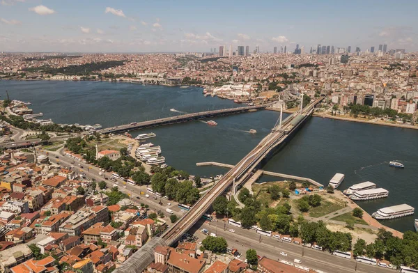 A légi felvétel a Golden Horn — Stock Fotó