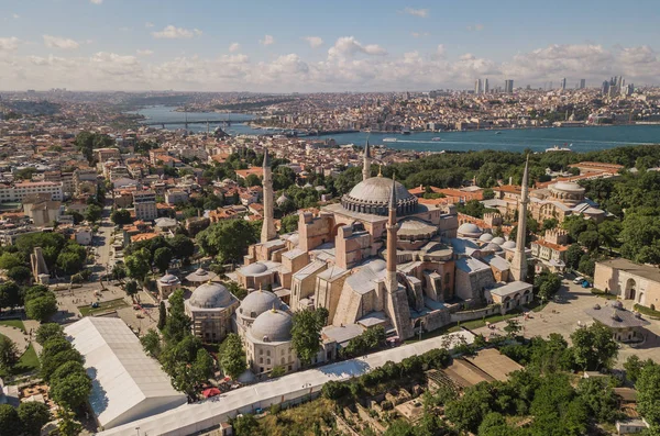 Ayasofya havadan görünümü — Stok fotoğraf