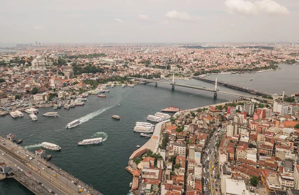 A légi felvétel a Golden Horn — Stock Fotó