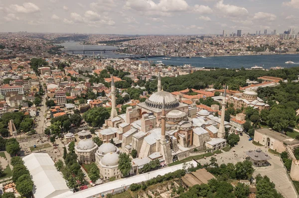 A légi felvétel a Hagia Sophia — Stock Fotó