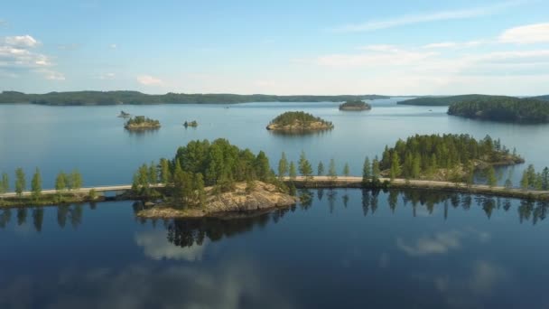 Prachtige landschap van Finland — Stockvideo