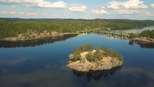 Wunderbare Landschaft Finnlands — Stockvideo