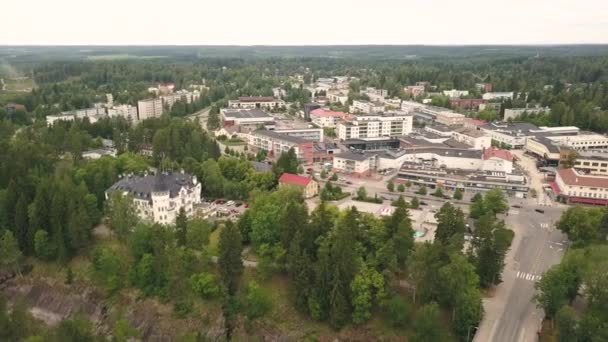 Luchtfoto van Imatra — Stockvideo