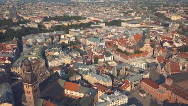 Stadsgezicht van Riga — Stockvideo