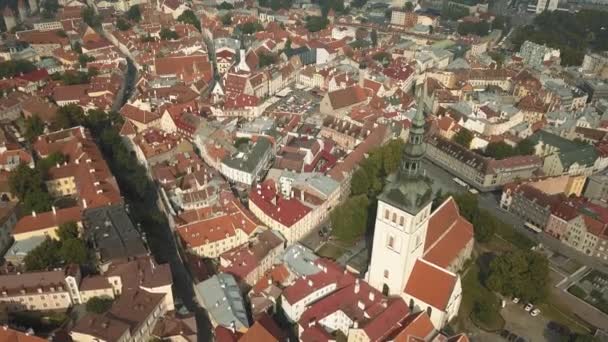 Luftaufnahme von Tallinn — Stockvideo