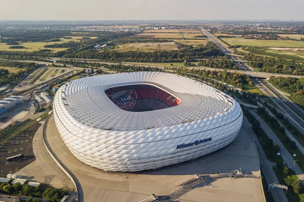 Αεροφωτογραφία του Allianz Arena στο Μόναχο — Φωτογραφία Αρχείου