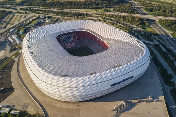 Αεροφωτογραφία του Allianz Arena στο Μόναχο — Φωτογραφία Αρχείου