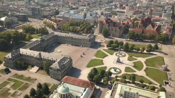 Luftaufnahme vom Schlossplatz — Stockvideo