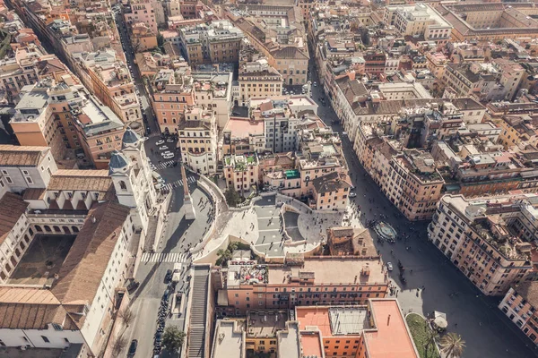 西班牙广场和西班牙台阶在罗马 — 图库照片