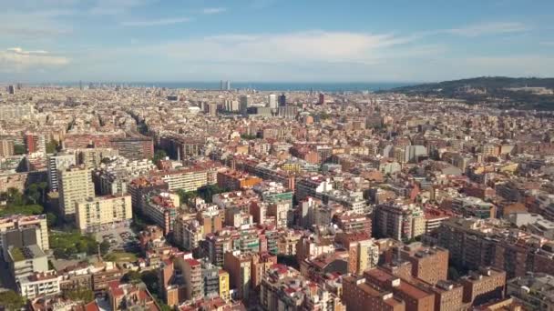 Stadsgezicht van barcelona — Stockvideo