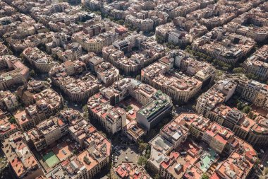 Barcelona tipik kare dörtte