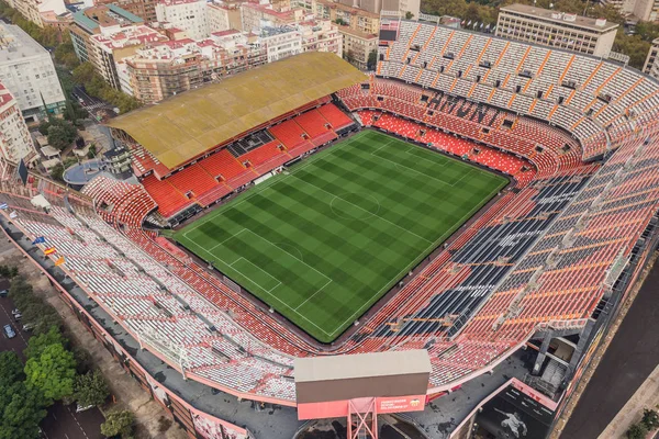 Vista aérea del Estadio Mestalla — Foto de Stock