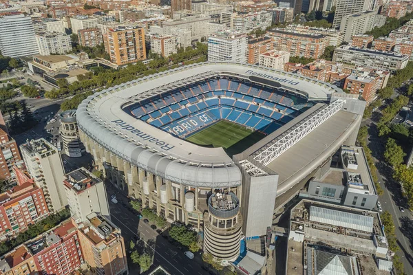 Santiago Bernabeu Stadyumu Madrid havadan görünümü