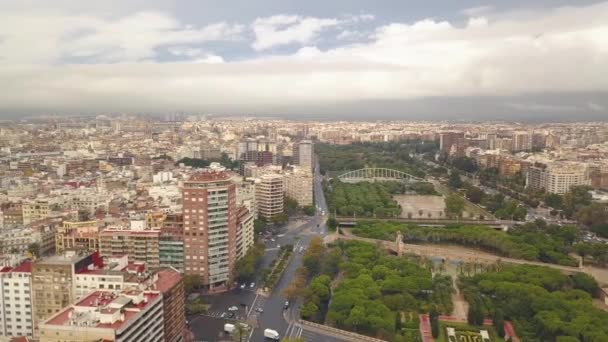 Stadsgezicht van Valencia — Stockvideo