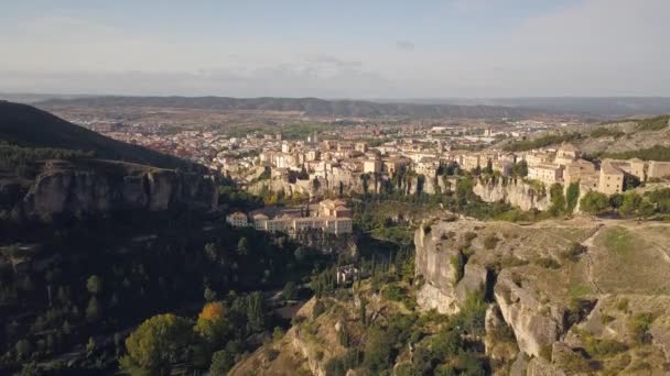 Widok z lotu ptaka na Cuenca — Wideo stockowe