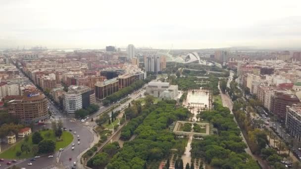 Valencia 'nın Şehir Manzarası — Stok video