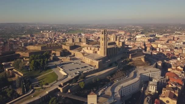 La cattedrale di Seu Vella a Lleida — Video Stock