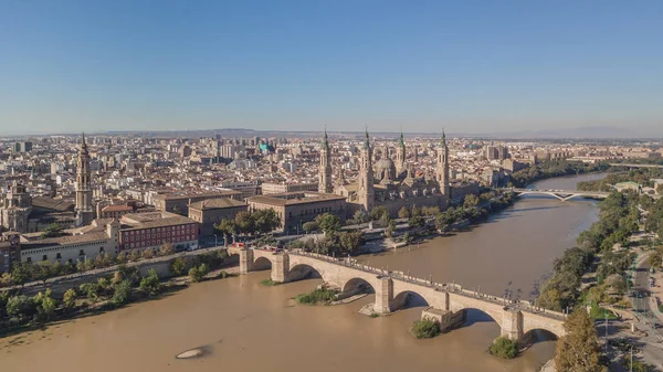 Cityscape de Zaragoza — Fotografia de Stock