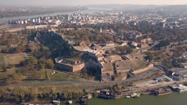 Belgrad 'daki Kalemegdan kalesi — Stok video