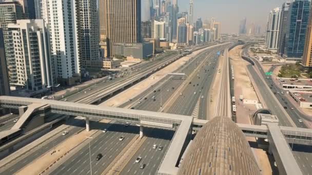 Dubai şehrinin manzarası — Stok video