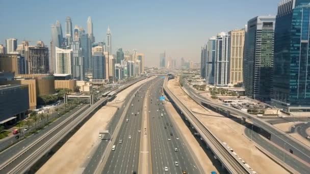 Stadtbild von Dubai, vereinigte arabische Emirate — Stockvideo