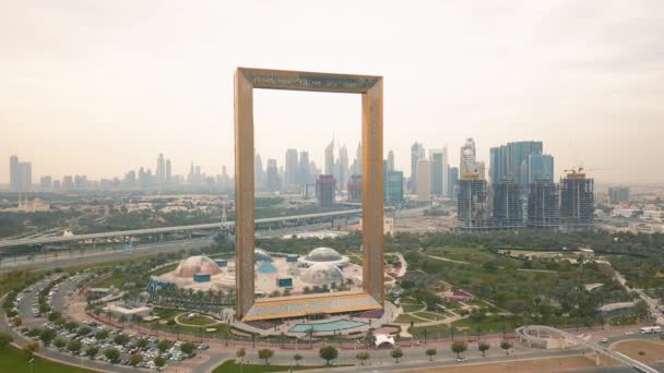 Luftaufnahme des Dubai-Rahmens — Stockvideo
