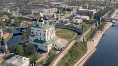 Pskov Kremlin havadan görünümü