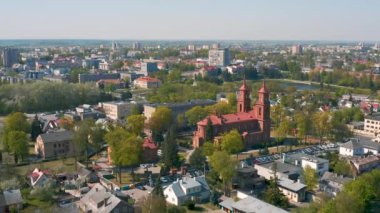 Panevezys'in havadan görünümü