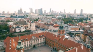Varşova 'nın hava görüntüsü