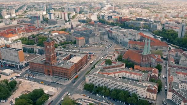 Vista aérea de Berlim — Vídeo de Stock