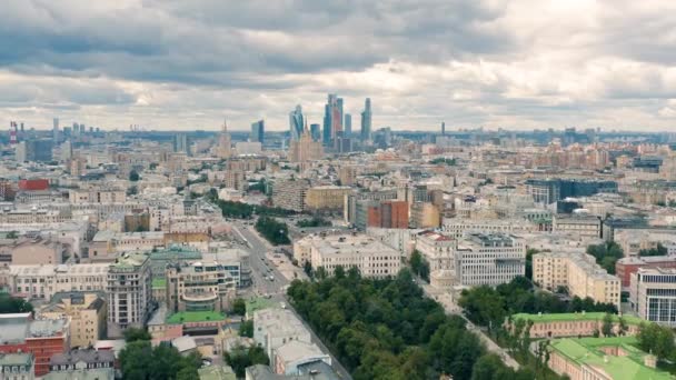 Aerial view of Moscow — Stock Video