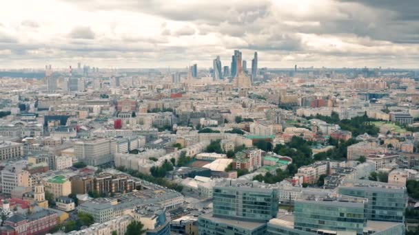 Cloudy day in Moscow — Stock Video