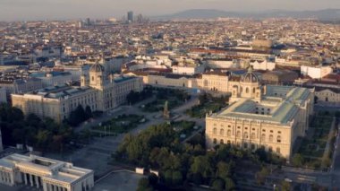 Viena 'da Maria-Theresien-Platz ' ı n havadan görünümü