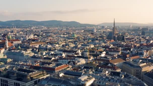 Flygfoto över Wien — Stockvideo