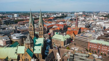 Bremen şehrinin manzarası