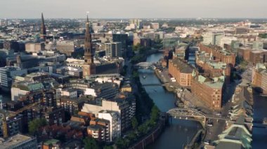 Hamburg 'un hava manzarası