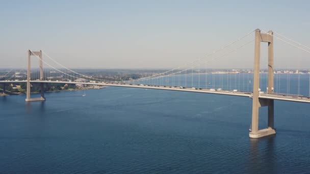 Nuevo Puente del Cinturón en Dinamarca — Vídeos de Stock