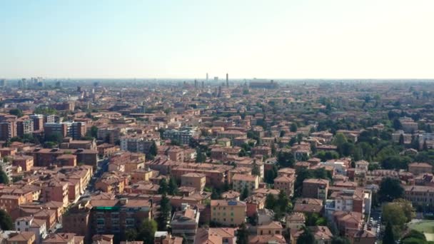 Luchtfoto van Bologna — Stockvideo