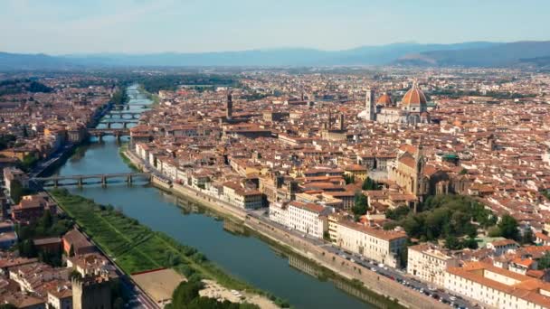 Stadsbilden i Florens — Stockvideo