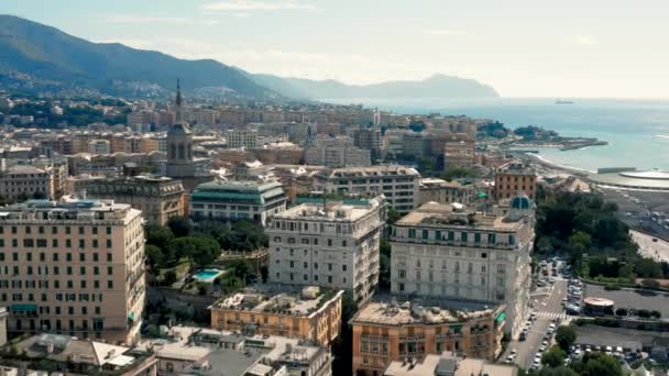 Міський пейзаж Генуї — стокове відео
