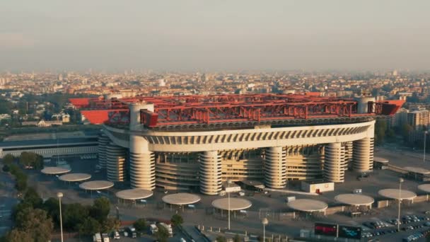 San siro stadion in milan — Stockvideo