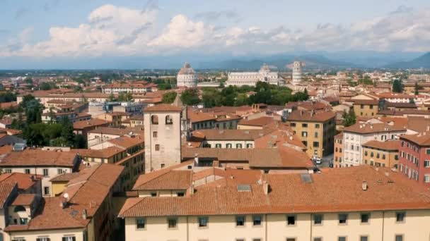 Paisaje urbano de Pisa y sus atracciones — Vídeo de stock