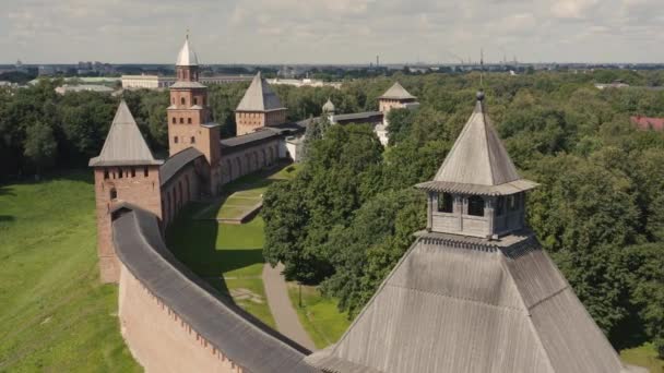 Kremlin in Velikiy Novgorod — Stock Video