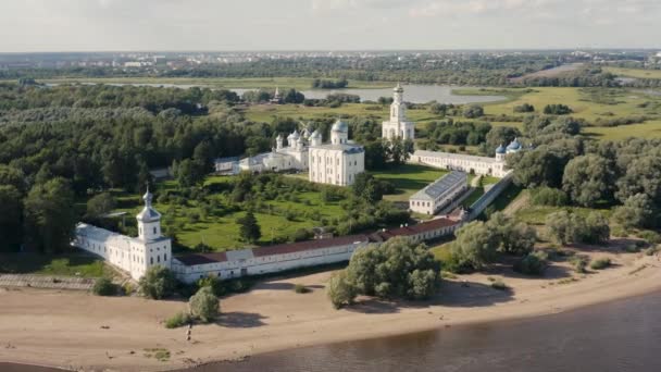 Szent György kolostor Veliky Novgorod — Stock videók