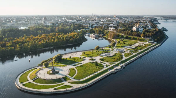 Vista aerea del parco Strelka — Foto Stock