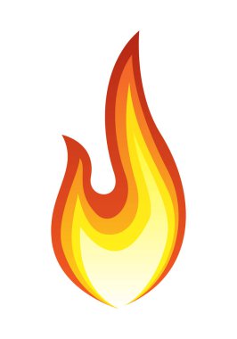 ateş vektör illüstrasyonu