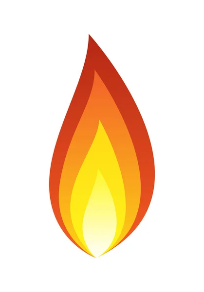 Illustration Petite Flamme Feu — Image vectorielle