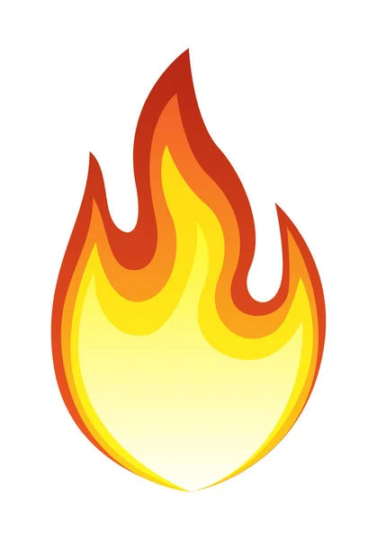 Вогняне Полум Ілюстрація — стоковий вектор