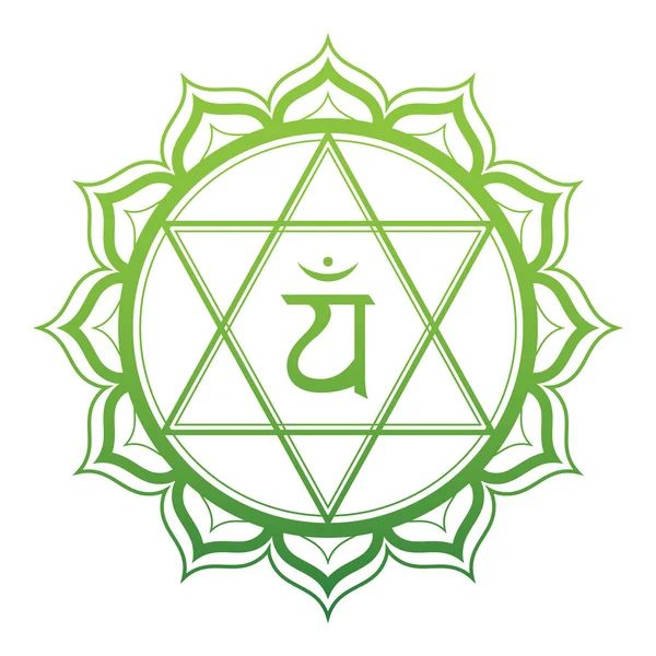 Kalp çakra vektör çizim