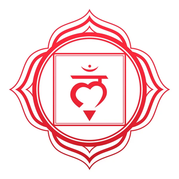 Root Chakra Ilustração Vetorial —  Vetores de Stock